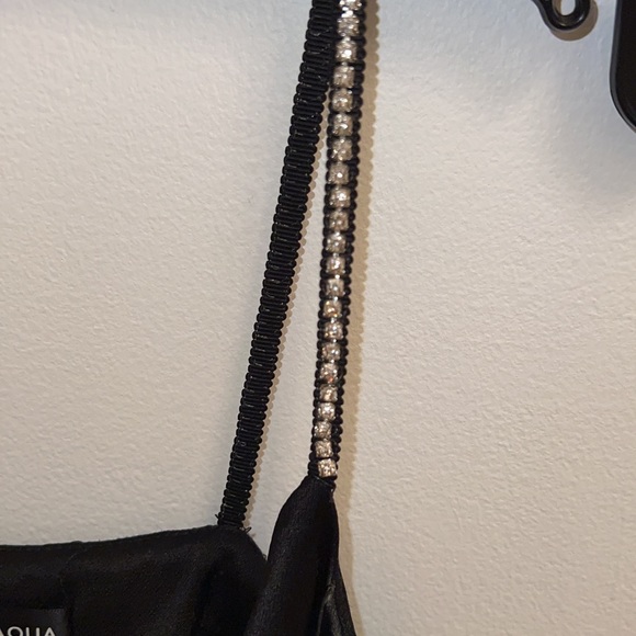 Aqua silk blend black Rhinestone Strap Camisole size XS - Picture 11 of 11